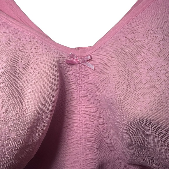 Cacique Lane Bryant Size 54B Unlined Full Coverage No Wire Light Pink Bra - Picture 3 of 10